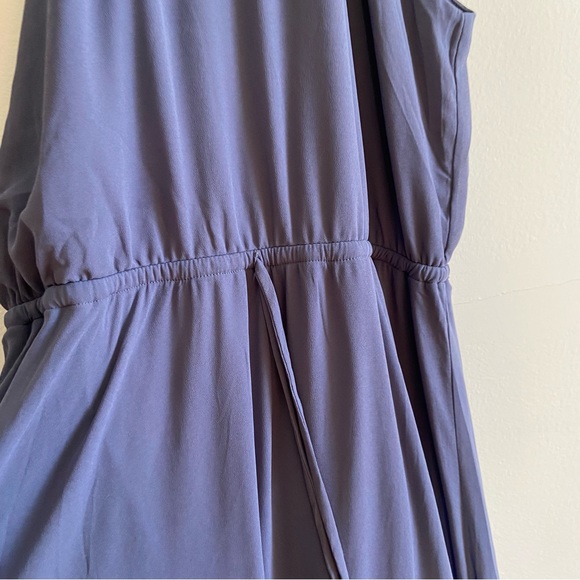 SOLD **********Lulu’s chiffon blue waist tie maxi dress - Picture 5 of 11